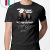 ZZ top 50th anniversary 1969 2019 signatures shirt