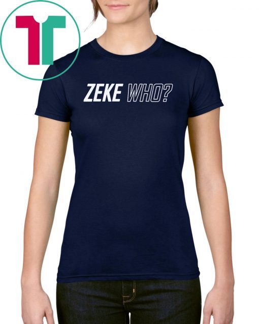 Zeke Who That's Who Shirt Font and Back