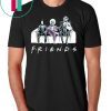 friends tv show beetlejuice edward scissorhands and jack skellington shirt