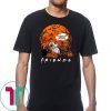 friends tv show horror movie characters and jesus and that's how l saved the haloween shirt