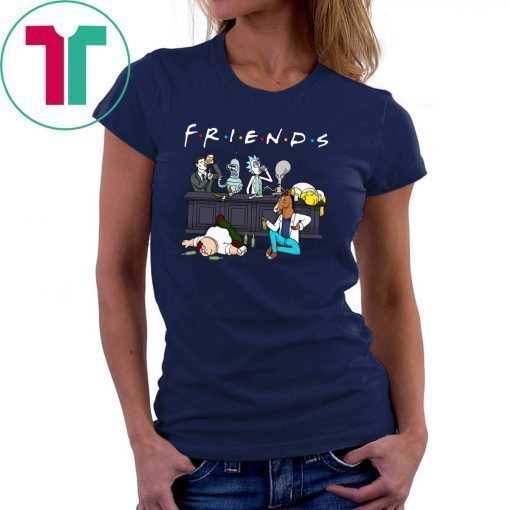 friends tv show rick and morty pete and roger drinking buddies shirt