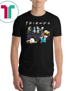 friends tv show rick and morty pete and roger drinking buddies shirt