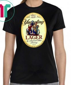 horror movie characters yuengling lager by america's oldest brewery halloween shirt