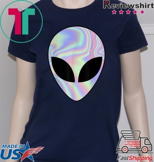 Alien Head T Shirt Colorful Alien Shirt