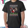 All I Want For Christmas Is A Basketball Santa Vs Reindeer Ugly Christmas T-Shirt