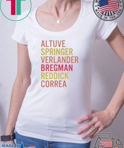 Altuve Springer Verlander Bregman Bregman Reddick Correa Astros Tee Shirts