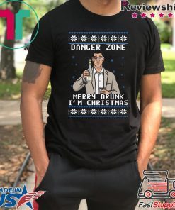 Archer Danger Zone Merry Drunk I’m Christmas T-Shirt