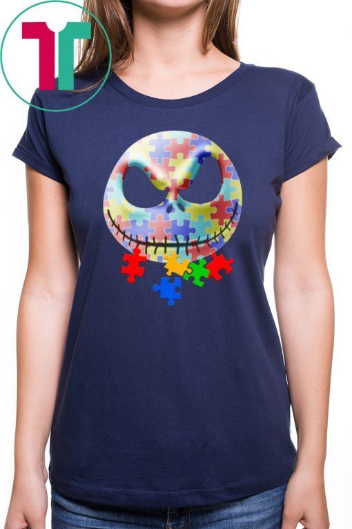 Autism Jack Skellington Face Shirt