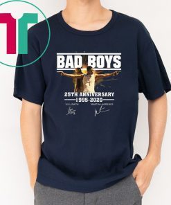 Bad boys 25th anniversary 1995-2020 signatures shirt