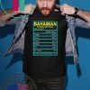 Bahamian Nutritional facts shirt
