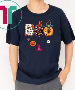 Boo Halloween Costume Dinosaur, Ghosts, Pumkin & Witch Hat T-Shirt