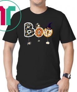 Boo Halloween Costume Spiders, Ghosts, Pumkin & Witch Hat T-Shirt