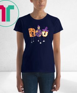 Boo Halloween Costume Spiders Pumkin & Witch Hat T-Shirt