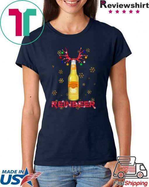 Bud Light Orange Reinbeer Christmas T-Shirt