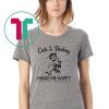 Cats and hockey make me happy humans make my head hurt Shirt
