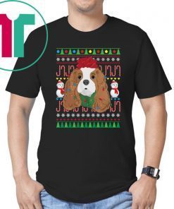 Cavalier King Charles Spaniel Christmas ugly T-Shirt