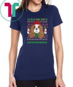 Cavalier King Charles Spaniel Christmas ugly T-Shirt