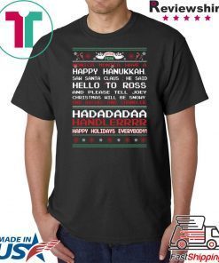 Central Perk monica monica have a happy hanukkah ugly christmas shirt