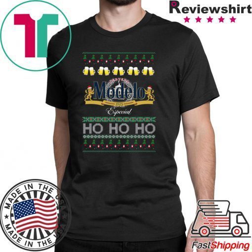 Cerveza Modelo Especial Beer Ho Ho Ho Ugly Christmas T-Shirt