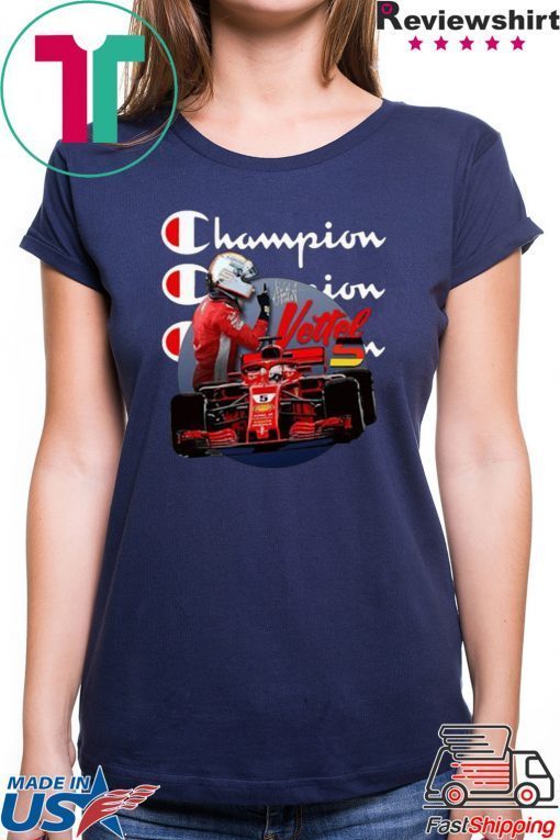 Cool Champion Sebastian Vettel signature shirt