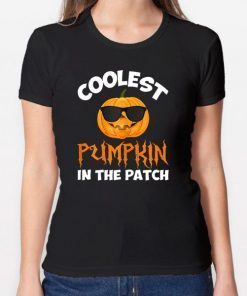 Coolest Pumpkin In The Patch Halloween Costume Kid Teacher T-Shirt