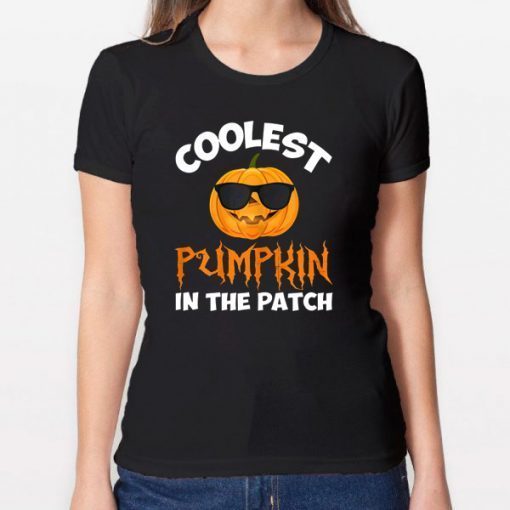 Coolest Pumpkin In The Patch Halloween Costume Kid Teacher T-Shirt