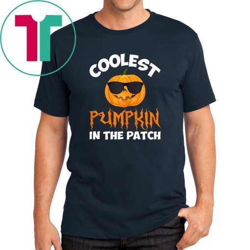 Coolest Pumpkin In The Patch Halloween Costume Kid Teacher T-Shirt