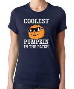 Coolest Pumpkin In The Patch Halloween Costume Kids Gift T-Shirt