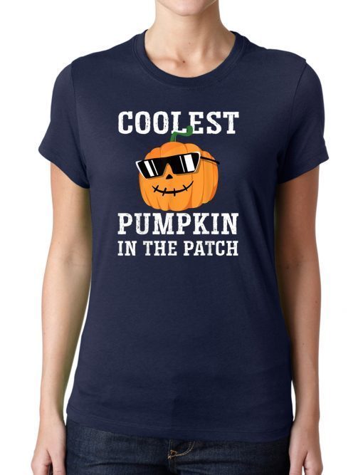 Coolest Pumpkin In The Patch Halloween Costume Kids Gift T-Shirt