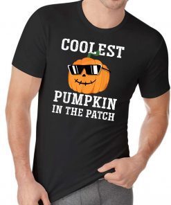 Coolest Pumpkin In The Patch Halloween Costume Kids Gift T-Shirt