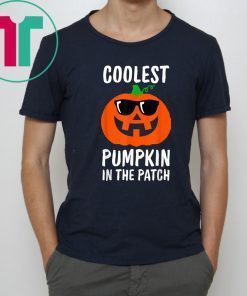 Coolest Pumpkin in the Patch, Halloween Costume Boys Girls T-Shirt