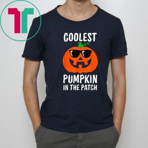 Coolest Pumpkin in the Patch, Halloween Costume Boys Girls T-Shirt