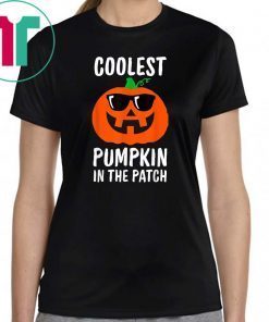 Coolest Pumpkin in the Patch, Halloween Costume Boys Girls T-Shirt