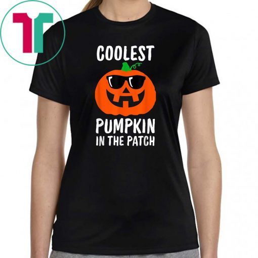 Coolest Pumpkin in the Patch, Halloween Costume Boys Girls T-Shirt