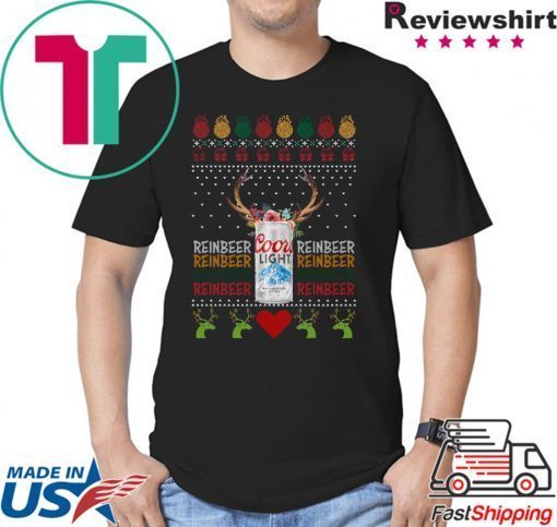 Coors Light Reinbeer Ugly Christmas T-Shirt