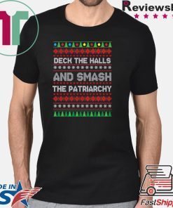 Deck the halls and smash the patriarchy Christmas T-Shirt