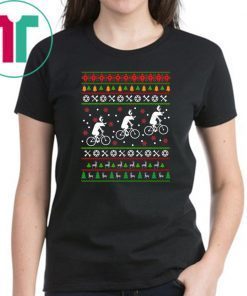 Deer Bike Christmas T-Shirt