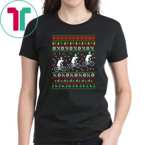 Deer Bike Christmas T-Shirt