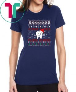 Dentist Plaque Is Wack Floss Is Boss Ugly Christmas T-Shirt