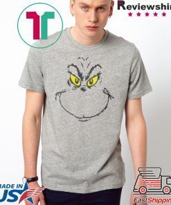 Dr Seuss Men’s Grinch Face Ugly Christmas T-Shirt