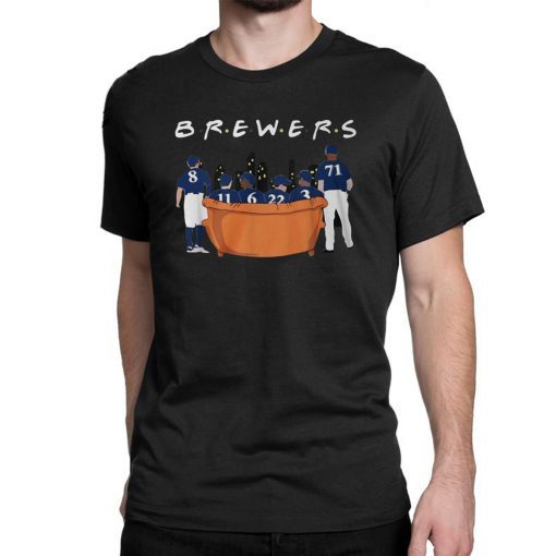 Friends tv show milwaukee brewers shirt