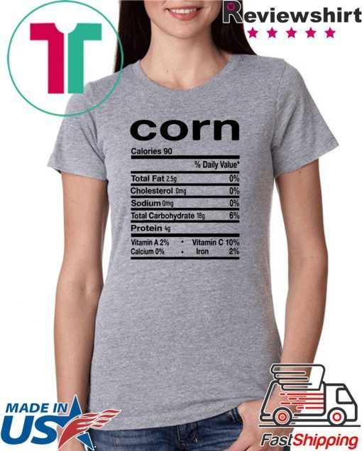 Corn Nutrition Thanksgiving Costume 2020 T-Shirt