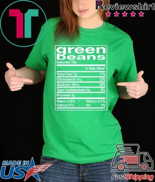 Green Bean Facts Thanksgiving Matching Gift T-Shirt