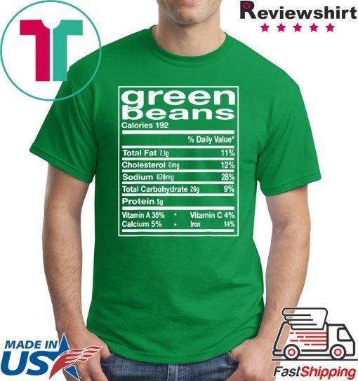 Green Bean Facts Thanksgiving Matching Gift T-Shirt