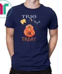 Funny Halloween Math Teacher Trig or treat Student School T-Shirt