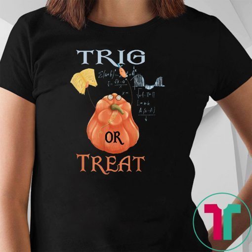 Funny Halloween Math Teacher Trig or treat Student School T-Shirt