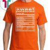 Sweet Potato Nutrition Facts Thanksgiving Matching 2020 T-Shirt