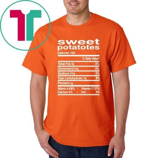 Sweet Potato Nutrition Thanksgiving Costume Tee Shirt