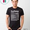 Funny Turkey Nutrition Thanksgiving Costume T-Shirt