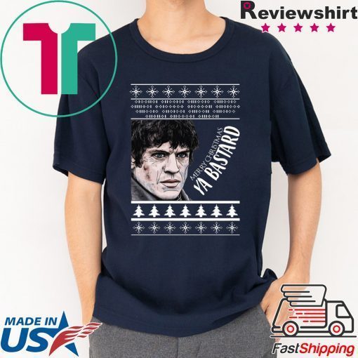 GOT Ramsay Bolton Merry Christmas Ya Bastard Ugly T-Shirt